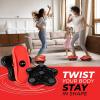 Yes4All Ab Twister Board, 15 inch XXL, Waist Twisting Disc,Twisting Stepper for Aerobic Exercise, Full Body Toning Workout, Noise-Free, 2pcs in a Box(Black/Red)