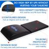 Yes4All Abdominal Exercise Pads, Foldable Ab Workout Equipment for Home Gym Core Training & Back Stretching, Sit Up Mat for Floor Exercises(B1. Black)