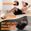Yes4All Abdominal Exercise Pads, Foldable Ab Workout Equipment for Home Gym Core Training & Back Stretching, Sit Up Mat for Floor Exercises(B4. Red)