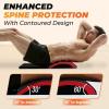 Yes4All Abdominal Exercise Pads, Foldable Ab Workout Equipment for Home Gym Core Training & Back Stretching, Sit Up Mat for Floor Exercises(B4. Red)