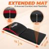 Yes4All Abdominal Exercise Pads, Foldable Ab Workout Equipment for Home Gym Core Training & Back Stretching, Sit Up Mat for Floor Exercises(B4. Red)