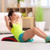 Yes4All Abdominal Exercise Pads, Foldable Ab Workout Equipment for Home Gym Core Training & Back Stretching, Sit Up Mat for Floor Exercises(C2. Red)