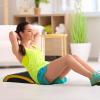 Yes4All Abdominal Exercise Pads, Foldable Ab Workout Equipment for Home Gym Core Training & Back Stretching, Sit Up Mat for Floor Exercises(C3. Yellow)