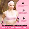 Yes4All Adjustable Dumbbell Hand Weights Set Of 2 Perfect for Women’s Walking or Travel Exercise with Adjustable Straps, Foam Cover, and Color Coded Weight (2lbs, 3lbs or 4lbs), Anti Slip(Set of Hand Weights – 2LBS – Pink)