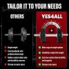 Yes4All Adjustable Dumbbell Set with Weight Plates/Connector – Exercise & Workout Equipment – Size Options 40lbs to 200lbs(C1. 60LB or 30LB Pair)