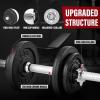 Yes4All Adjustable Dumbbell Set with Weight Plates/Connector – Exercise & Workout Equipment – Size Options 40lbs to 200lbs(E. Barbell 50LB or 25LB Dumbbell Pair)