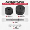 Yes4All Adjustable Dumbbell Set with Weight Plates/Connector – Exercise & Workout Equipment – Size Options 40lbs to 200lbs(E. Barbell 50LB or 25LB Dumbbell Pair)