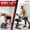 Yes4All Adjustable Dumbbell Stand – 160 Pound Capacity, Spotter Rack & Weight Rack with Strap, Easy Storage & Safety(A. Adjustable Dumbbell Stand)