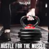 Yes4All Adjustable Kettlebell Handle for Weight Plates, Dumbbell Converter for Strength Training Kettlebells, Home Gym(B. Red – Single)