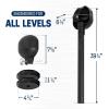 Yes4All Adjustable Macebell, 3-in-1 Steel Mace Weight Club 10/15/20 LB, Workout Mace for Strength Training with Diamond Knurling Handle & Space-Saving Design