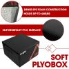 Yes4All Adjustable Soft Plyo Box, Jumping Trainer – For Plyometric Exercises and Conditioning, Multiple Height Variations(B. Black – 12″)