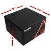 Yes4All Adjustable Soft Plyo Box, Jumping Trainer – For Plyometric Exercises and Conditioning, Multiple Height Variations(C. Black – 18″)