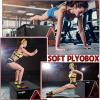 Yes4All Adjustable Soft Plyo Box, Jumping Trainer – For Plyometric Exercises and Conditioning, Multiple Height Variations(E. Black – 12″)
