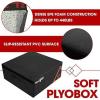 Yes4All Adjustable Soft Plyo Box, Jumping Trainer – For Plyometric Exercises and Conditioning, Multiple Height Variations(E. Black – 12″)