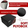 Yes4All Adjustable Soft Plyo Box, Jumping Trainer – For Plyometric Exercises and Conditioning, Multiple Height Variations(F. Black – 18″)