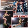 Yes4All Adjustable Soft Plyo Box, Jumping Trainer – For Plyometric Exercises and Conditioning, Multiple Height Variations(F. Black – 18″)
