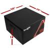 Yes4All Adjustable Soft Plyo Box, Jumping Trainer – For Plyometric Exercises and Conditioning, Multiple Height Variations(F. Black – 18″)