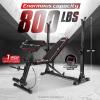 Yes4All Adjustable Weight Bench with Rack, 800lbs Workout Bench Press with Leg Extension, Preacher Curl Pad & Resistance Bands for Home Gym(A. Adjustable Weight Bench with Rack)