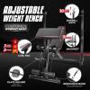 Yes4All Adjustable Weight Bench with Rack, 800lbs Workout Bench Press with Leg Extension, Preacher Curl Pad & Resistance Bands for Home Gym(A. Adjustable Weight Bench with Rack)