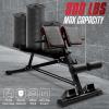 Yes4All Adjustable Weight Bench with Rack, 800lbs Workout Bench Press with Leg Extension, Preacher Curl Pad & Resistance Bands for Home Gym(B. Roman Chair)