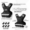 Yes4All Adjustable Weighted Vest 11-32lbs with Reflective Strip, Large Weight Vest for Strength Training for Men & Women(Black)