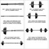Yes4All Adjustable Weights Dumbbells Set – Exercise & Workout Equipment for Home Gym, Size Options Available 50lb, 60lb(F. Barbell 60LB or 30LB Dumbbell Pair)