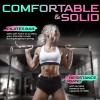 Yes4All Adjustable Workout Aerobic Exercise Step Platform Health Club Size with 4 Adjustable Risers Included and Extra Risers Options(G. Adapter_Black)