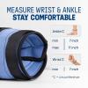 Yes4All Adjustable Wrist & Ankle Weights 3.5/5 LB Pair, Leg Weights for Women & Men, Weighted Arm Bands with Removable Sandbags for Fitness, Pilates, Walking, Strength Training – Versatile Colors(Blue)