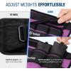 Yes4All Adjustable Wrist & Ankle Weights 3.5/5 LB Pair, Leg Weights for Women & Men, Weighted Arm Bands with Removable Sandbags for Fitness, Pilates, Walking, Strength Training – Versatile Colors(Purple)