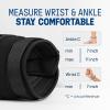 Yes4All Adjustable Wrist & Ankle Weights 3.5/5 LB Pair, Leg Weights for Women & Men, Weighted Arm Bands with Removable Sandbags for Fitness, Pilates, Walking, Strength Training – Versatile Colors(Black)