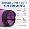 Yes4All Adjustable Wrist & Ankle Weights 3.5/5 LB Pair, Leg Weights for Women & Men, Weighted Arm Bands with Removable Sandbags for Fitness, Pilates, Walking, Strength Training – Versatile Colors(Purple)