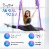 Yes4All Aerial Yoga Hammock 5.5 Yards, 198 Inches Height Aerial Silks, Yoga Trapeze Increasing Strength, Flexibility and Balance(A. Lavender)