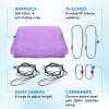 Yes4All Aerial Yoga Hammock 5.5 Yards, 198 Inches Height Aerial Silks, Yoga Trapeze Increasing Strength, Flexibility and Balance(A. Lavender)