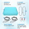 Yes4All Aerial Yoga Hammock 5.5 Yards, 198 Inches Height Aerial Silks, Yoga Trapeze Increasing Strength, Flexibility and Balance(C. Sea Glass Blue)