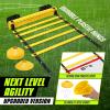 Yes4All Agility Ladder – Adjustable Speed & Agility Training Equipment for All Ages – Durable, Portable, Multiple Combo Sets Available(A. Combo Yellow)
