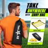 Yes4All Agility Ladder – Adjustable Speed & Agility Training Equipment for All Ages – Durable, Portable, Multiple Combo Sets Available(A. Combo Yellow)