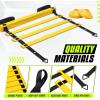 Yes4All Agility Ladder – Adjustable Speed & Agility Training Equipment for All Ages – Durable, Portable, Multiple Combo Sets Available(A. Combo Yellow)