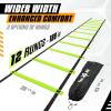 Yes4All Agility Ladder – Adjustable Speed & Agility Training Equipment for All Ages – Durable, Portable, Multiple Combo Sets Available(B. Combo Lime)