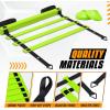 Yes4All Agility Ladder – Adjustable Speed & Agility Training Equipment for All Ages – Durable, Portable, Multiple Combo Sets Available(B. Combo Lime)