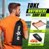 Yes4All Agility Ladder – Adjustable Speed & Agility Training Equipment for All Ages – Durable, Portable, Multiple Combo Sets Available(C. Combo Orange)