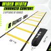 Yes4All Agility Ladder Speed Training Equipment, Adjustable Football Ladder for All Ages with Carry Bag, Durable, Portable, Multiple Colors & Rungs(A. 8 Rung – Yellow)