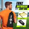 Yes4All Agility Ladder Speed Training Equipment, Adjustable Football Ladder for All Ages with Carry Bag, Durable, Portable, Multiple Colors & Rungs(A. 8 Rung – Yellow)