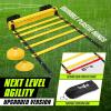 Yes4All Agility Ladder Speed Training Equipment, Adjustable Football Ladder for All Ages with Carry Bag, Durable, Portable, Multiple Colors & Rungs(C. 20 rung – Yellow)