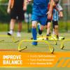 Yes4All Agility Speed Training Agility Hurdles for Athletes – 5 Pack – Speed and Agility Training Equipment for Soccer Basketball Football Hurdle Training(E. Set 5 Hurdles Yellow)