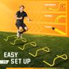 Yes4All Agility Speed Training Agility Hurdles for Athletes – 5 Pack – Speed and Agility Training Equipment for Soccer Basketball Football Hurdle Training(E. Set 5 Hurdles Yellow)