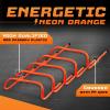 Yes4All Agility Speed Training Agility Hurdles for Athletes – 5 Pack – Speed and Agility Training Equipment for Soccer Basketball Football Hurdle Training(B. Set 10 Hurdles Neon Orange)