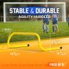 Yes4All Agility Speed Training Agility Hurdles for Athletes – 5 Pack – Speed and Agility Training Equipment for Soccer Basketball Football Hurdle Training(E. Set 5 Hurdles Yellow)