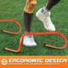 Yes4All Agility Speed Training Agility Hurdles for Athletes – 5 Pack – Speed and Agility Training Equipment for Soccer Basketball Football Hurdle Training(B. Set 10 Hurdles Neon Orange)