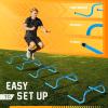Yes4All Agility Speed Training Agility Hurdles for Athletes – 5 Pack – Speed and Agility Training Equipment for Soccer Basketball Football Hurdle Training(D. Set 5 Hurdles Blue)