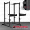Yes4All Alloy Steel Barbell Holder J-Hooks And Premium Spotter Arms For 2×2 Power Rack/Power Cage/Squat Rack – 1,000 Lbs Capacity Attachments